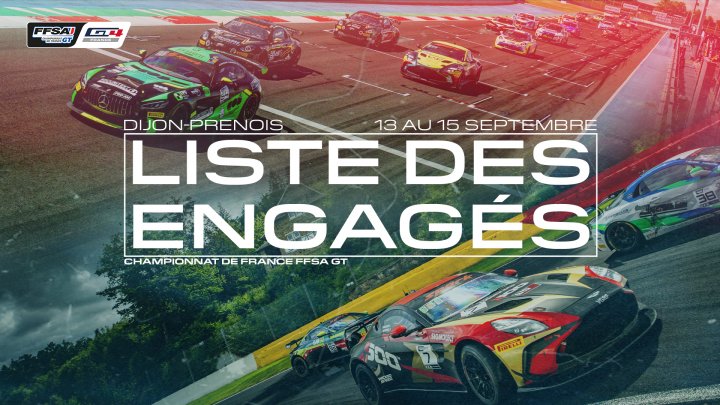 Dernière ligne droite pour le Championnat de France FFSA GT