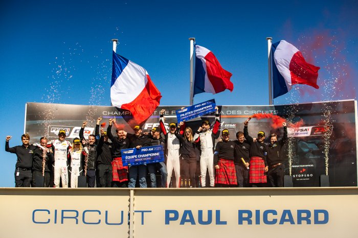 Safronov et Vaintrub Champions de France FFSA GT Pro-Am, Gaspard Simon lauréat de la SRO GT Académie.