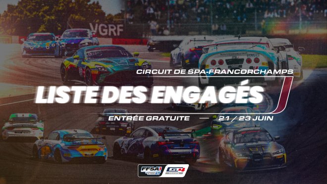 Une excursion belge très attendue pour le Championnat de France FFSA GT