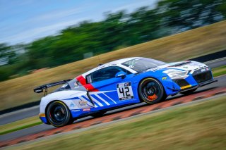 #42 Sainteloc Racing Audi R8 LMS GT4 Pro-Am Fabien Michal Gregory Guilvert, Free Practice 1
 | SRO / Dirk Bogaerts Photography