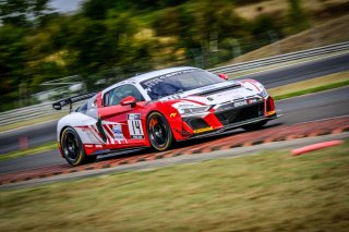 #14 Sainteloc Racing Audi R8 LSM GT4 Pro-Am Eric Debard Simon Gachet, Free Practice 1
 | SRO / Dirk Bogaerts Photography