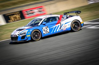 #42 Sainteloc Racing Audi R8 LMS GT4 Pro-Am Fabien Michal Gregory Guilvert, Race 3
 | SRO / Dirk Bogaerts Photography