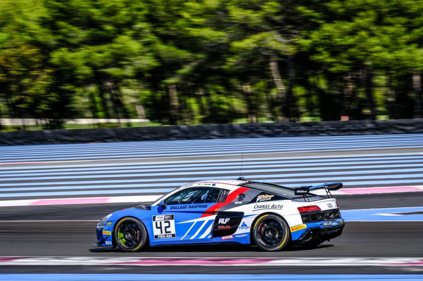 #42 Sainteloc Racing FRA Audi R8 LMS GT4 Pro-Am Fabien Michal FRA Gregory Guilvert FRA, Qualifying
