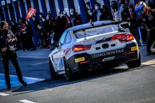 #17 L'Espace Bienvenue FRA BMW M4 GT4 Silver Ricardo Van Der Ende NDL Benjamin Lessennes BEL, Pitlane, Race 2
 | SRO / Dirk Bogaerts Photography