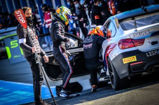 #17 L'Espace Bienvenue FRA BMW M4 GT4 Silver Ricardo Van Der Ende NDL Benjamin Lessennes BEL, Pitlane, Race 2
 | SRO / Dirk Bogaerts Photography