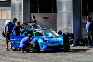#76 Bodemer Auto FRA Alpine A110 GT4 Gregoire Demoustier Jean Charles R&eacute;d&eacute;le Laurent Coubard -, Testdays
 | SRO / Dirk Bogaerts Photography