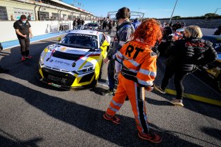 #27 Sainteloc Racing FRA Audi R8 LMS GT4 Pro-Am Cyril Saleilles FRA Adrien Tambay FRA, Gridwalk, Race 2
 | SRO / Dirk Bogaerts Photography