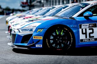 #42 Sainteloc Racing FRA Audi R8 LMS GT4 Pro-Am Fabien Michal FRA Gregory Guilvert FRA, Free practice 1, Pitlane
 | SRO / Patrick Hecq Photography