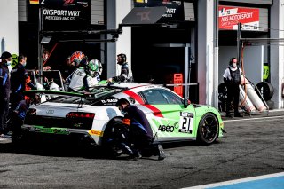 #21 Sainteloc Racing FRA Audi R8 LMS GT4 Pro-Am Olivier Esteves FRA Anthony Beltoise FRA, Pitlane, Race 2
 | SRO / Patrick Hecq Photography