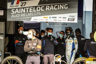 #27 Sainteloc Racing FRA Audi R8 LMS GT4 Pro-Am Cyril Saleilles FRA Adrien Tambay FRA, Pitlane, Race 2
 | SRO / Patrick Hecq Photography