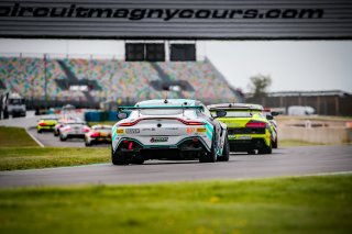 #007 AGS Events FRA Aston Martin Vantage AMR GT4 Romain Leroux FRA Valentin Hasse-Clot FRA Silver, GT4, Race 2
 | SRO / Jules Benichou - 21creation