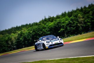 #110 CMR FRA Alpine A110 GT4 Mateo Herrero FRA Stéphane Lémeret BEL Silver, Free Practice 1
 | SRO / Dirk Bogaerts Photography