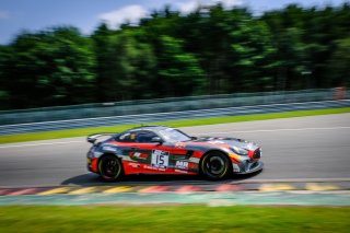 #15 NM Racing Team ESP Mercedes-AMG GT4 Christopher Campbell FRA Lluc Ibanez ESP Pro-Am, Free Practice 1
 | SRO / Dirk Bogaerts Photography