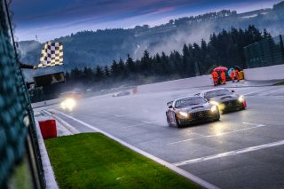 #15 NM Racing Team ESP Mercedes-AMG GT4 Christopher Campbell FRA Lluc Ibanez ESP Pro-Am, #16 AKKA ASP FRA Mercedes-AMG GT4 Ludovic Badey FRA Thomas Drouet FRA Pro-Am, Finish, Race 1
 | SRO / Dirk Bogaerts Photography