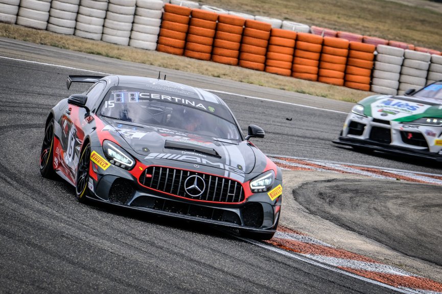 #15 NM Racing Team ESP Mercedes-AMG GT4 Christopher Campbell FRA Lluc Ibanez ESP Pro-Am, Free Practice 1
