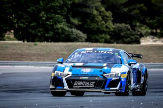 #42 Sainteloc Junior Team FRA Audi R8 LMS GT4 Fabien Michal FRA Grégory Guilvert FRA Pro-Am, Free Practice 1
 | SRO / Patrick Hecq Photography