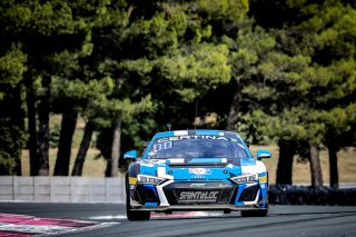 #42 Sainteloc Junior Team FRA Audi R8 LMS GT4 Fabien Michal FRA Grégory Guilvert FRA Pro-Am, Free Practice 1
 | SRO / Patrick Hecq Photography