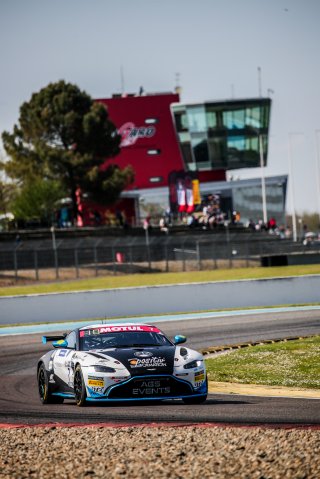 #7 AGS Events Aston Martin Vantage AMR GT4 Hugo Bac Ewen Hachez SILVER, Free Practice 1, GT4
 | SRO / TWENTY-ONE CREATION - Jules Benichou