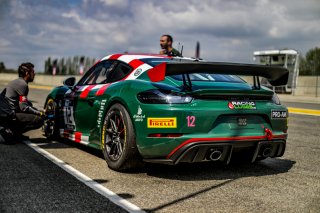 #12 K-Worx  Porsche 718  Cayman GT4 RS Clubsport Hugo Mogica Pascal Huteau PRO-AM, GT4, Pitlane, Race 2
 | SRO / TWENTY-ONE CREATION - Jules Benichou