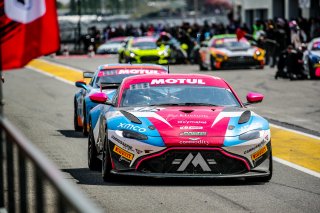 #13 Mirage Racing Aston Martin Vantage AMR GT4 Valentin Hasse-Clot  Romano Ricci PRO-AM, GT4, Pitlane, Race 2
 | SRO / TWENTY-ONE CREATION - Jules Benichou