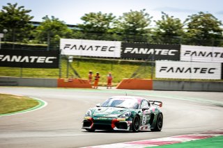 #121 K-Worx Porsche 718 Cayman GT4 RS Clubsport Timothé Buret Christopher Campbell PRO-AM, Free Practice 1
 | SRO / Patrick Hecq Photography