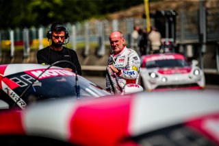 #121 K-Worx Timothe Buret Christopher Campbell Porsche 718 Cayman GT4 RS Clubsport PRO-AM, Free Practice 1, GT4, Pitlane
 | SRO / TWENTY-ONE CREATION - Jules Benichou