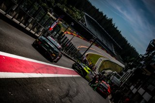 #121 K-Worx Timothe Buret Christopher Campbell Porsche 718 Cayman GT4 RS Clubsport PRO-AM, Free Practice 1, GT4, Pitlane
 | SRO / TWENTY-ONE CREATION - Jules Benichou