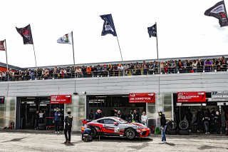 #43 - JSB Competition - Jean-Laurent Navarro - Pierre-Arnaud Navarro - Porsche 718 Cayman GT4 RS CS - AM, Course 2, Pitlane
 | © SRO / Patrick Hecq Photography