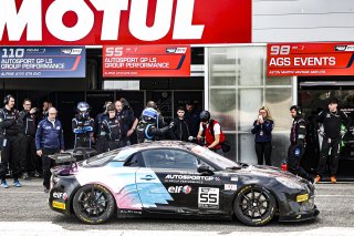 #55 - Autosport GP LS Group Performance - Laurent Hurgon - Alain Ferte - Alpine A110 GT4 EVO - AM, Course 2, Pitlane
 | © SRO / Patrick Hecq Photography