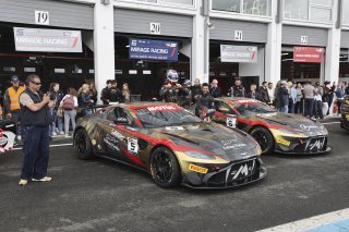 #5 - Mirage Racing - Ruben Del Sarte - David Kullmann - Aston Martin Vantage AMR GT4 - Silver, Course 2, GT4, Pitlane
 | © SRO / Patrick Hecq Photography