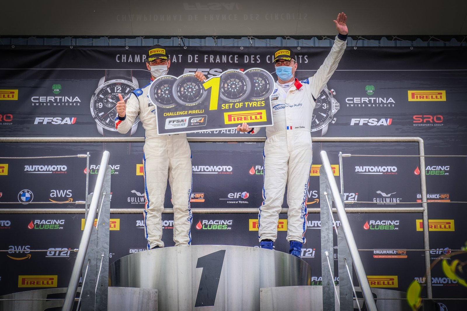 Jean-Charles Rédélé et Laurent Coubard, lauréats du Challenge Pirelli à Albi
