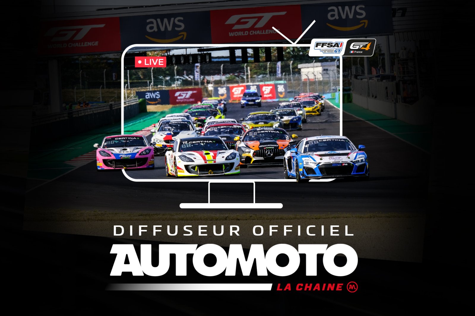 Le Championnat de France FFSA GT en direct sur Automoto la chaîne