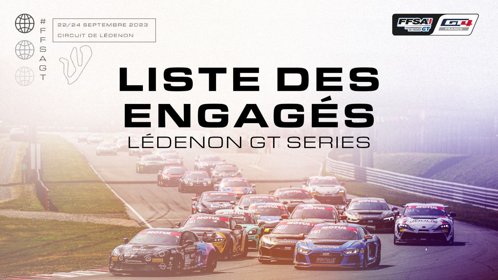 Lédenon pour aborder la dernière ligne droite du Championnat de France FFSA GT
