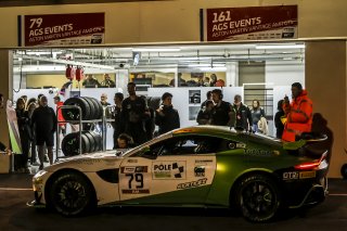 #79 - AGS Events - Stephane Desbrosse - Fabien Baule - Aston Martin Vantage AMR GT4 - AM, Course 1, Pitlane
 | SRO / Patrick Hecq Photography