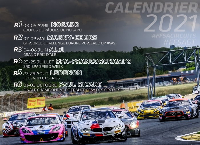 Le Championnat de France FFSA GT 2021 se dévoile déjà ! 