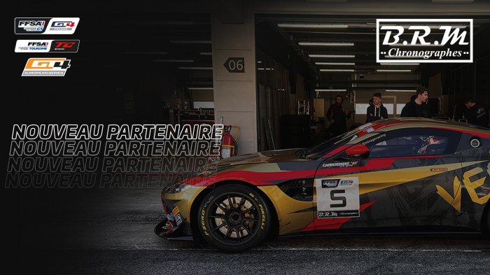 B.R.M Chronographes partenaire des Championnat de France FFSA GT, Championnat de France FFSA Tourisme et GT4 European Series